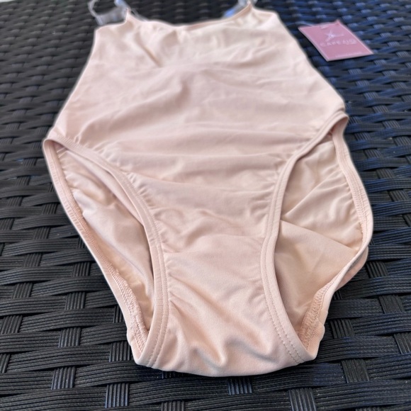 Capezio womens Camisole Leotard With Clear Transition Straps, Small - Picture 6 of 9